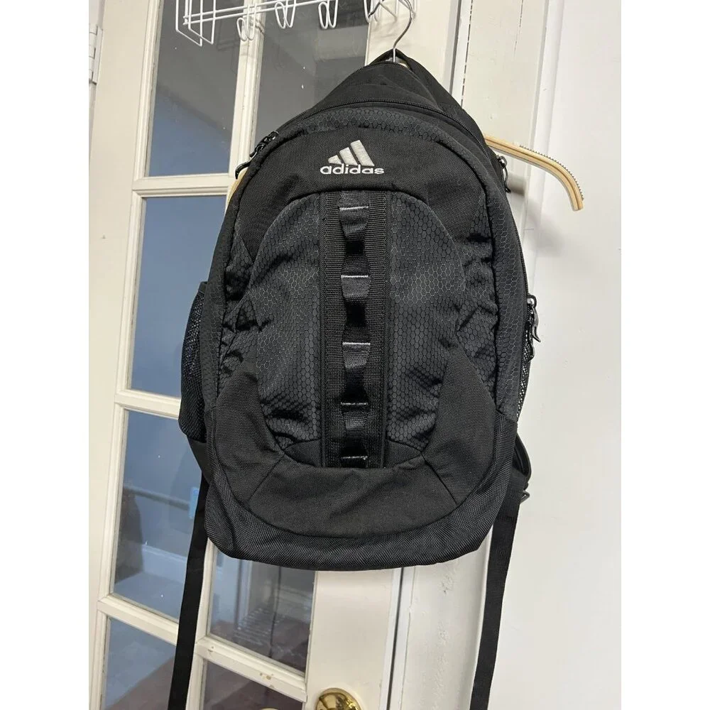 Adidas Prime Unisex Backpack  School‎ College Travel Plane Carry On Black, White